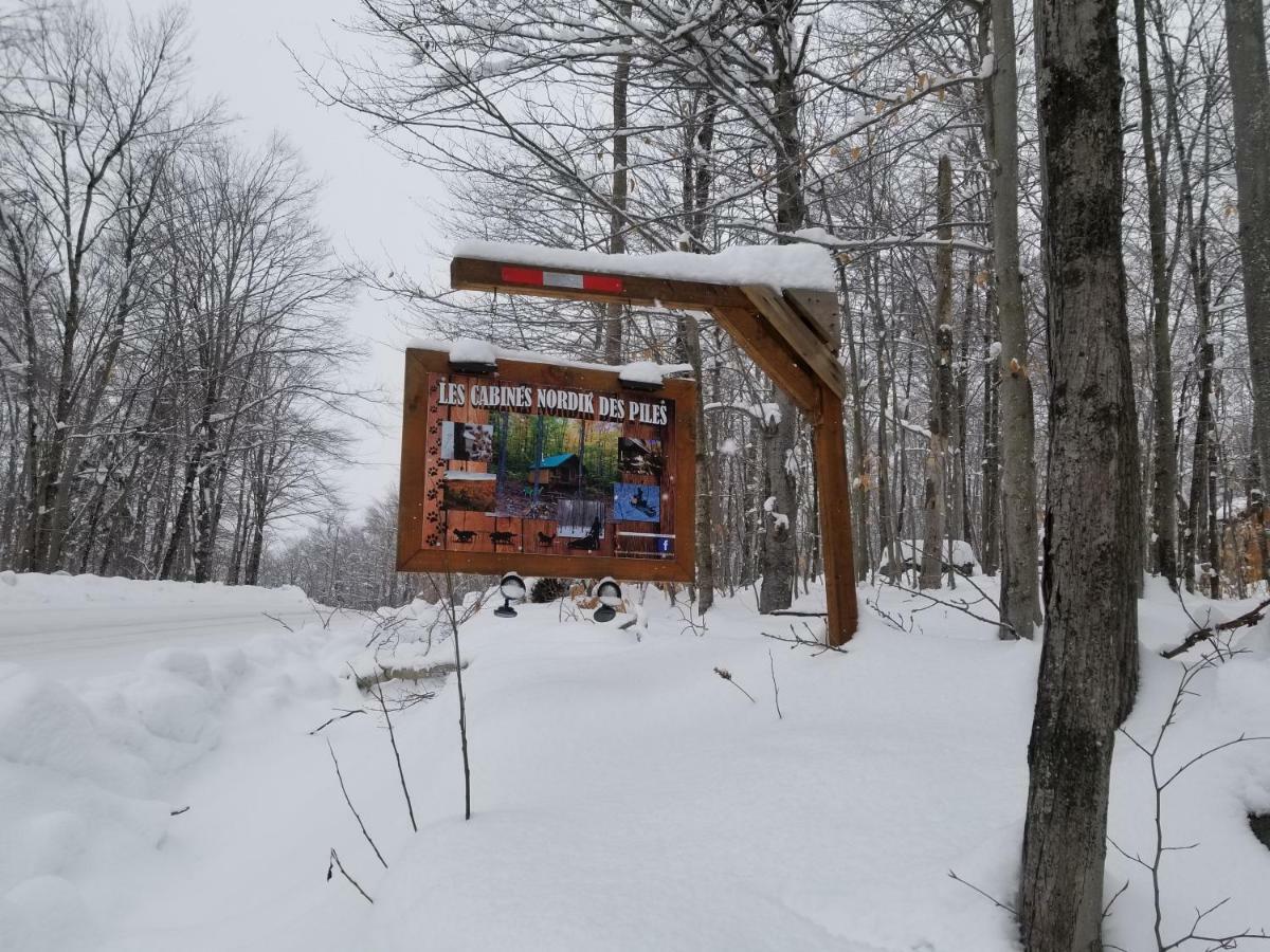 Les Cabines Nordik Des Piles Villa Saint-Jean-des Piles Exterior foto